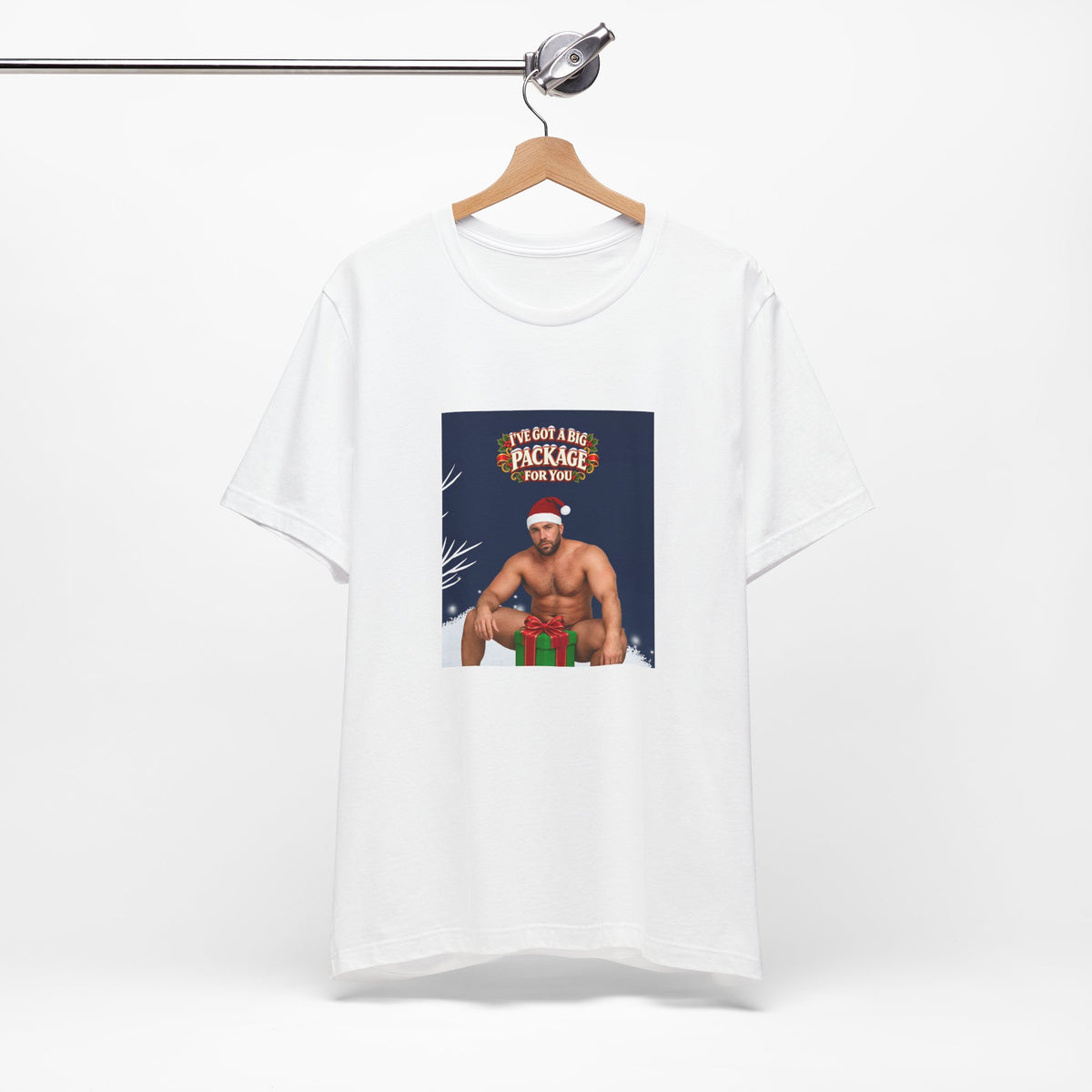 T-shirt drôle Père Noël « I’ve Got a Big Package for You »