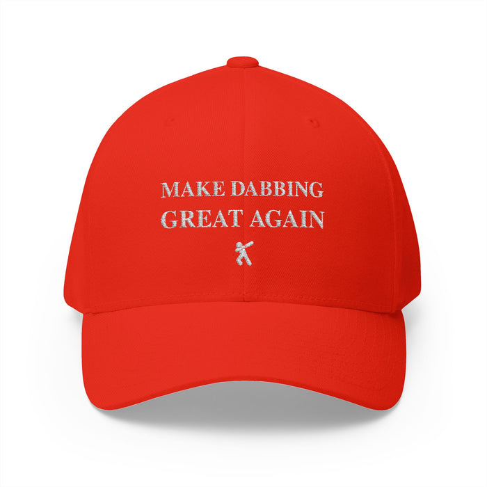 Casquette rouge brodée « Make Dabbing Great Again » - vue principale