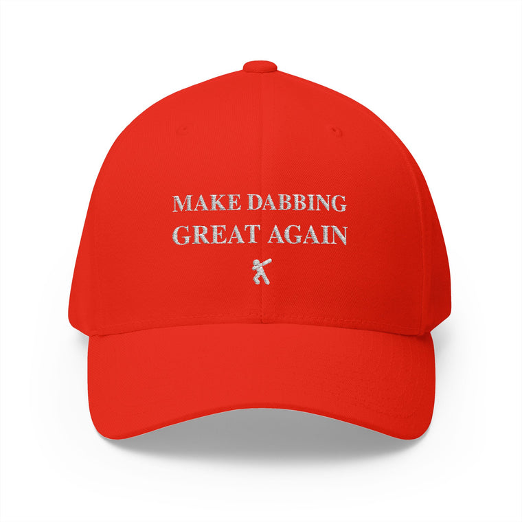 Casquette rouge brodée « Make Dabbing Great Again » - vue principale