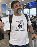 Warning I Get Airsick - T-shirt drôle de voyage