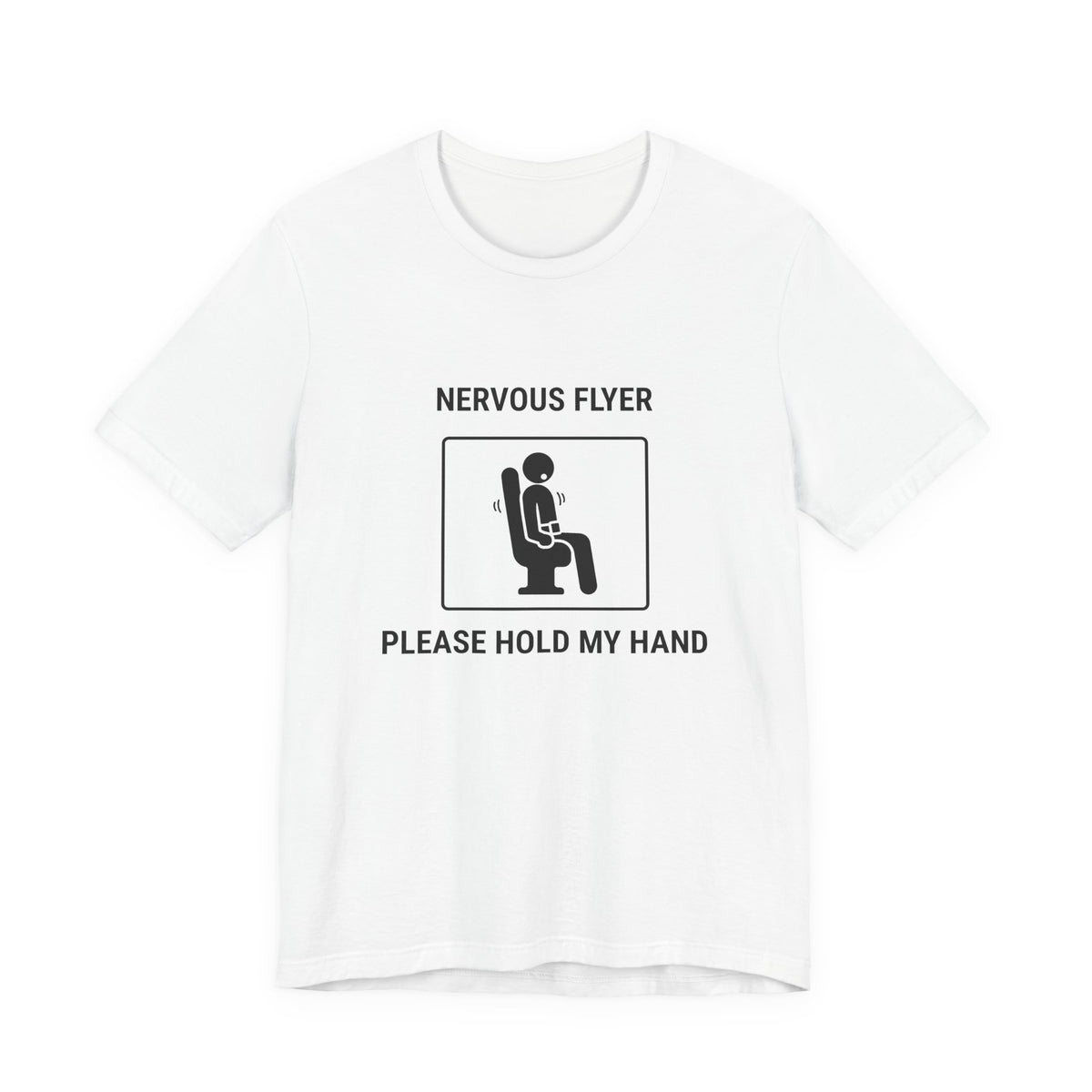 Nervous Flyer Please Hold My Hand - T-shirt drôle de voyage
