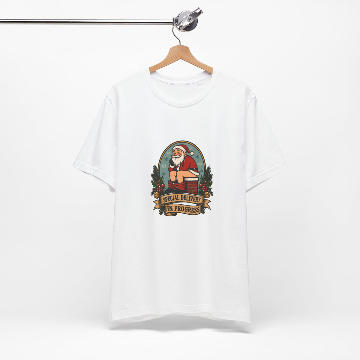 T-shirt drôle Père Noël « Special Delivery in Progress »
