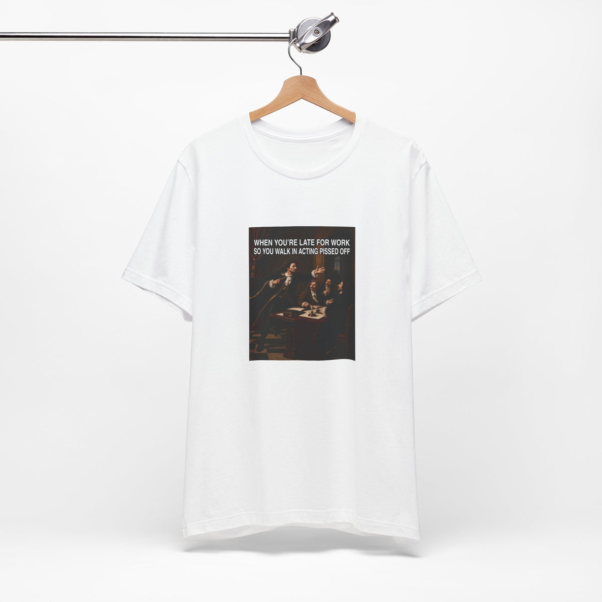 Quand vous arrivez en retard au travail - T-shirt drôle (homme)