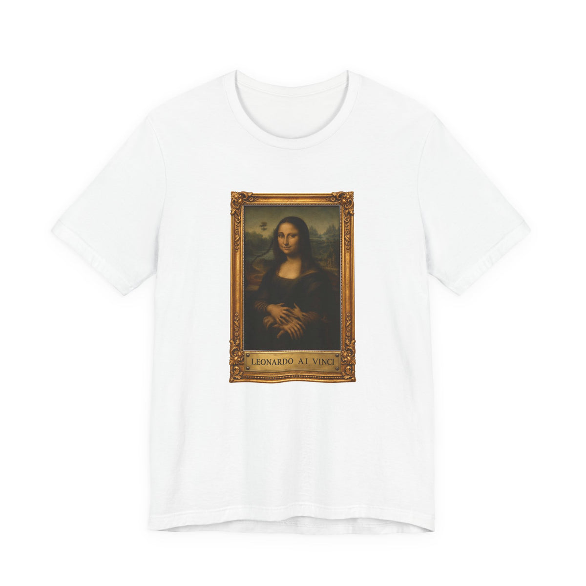 Leonardo A.I. Vinci - T-shirt drôle La Joconde